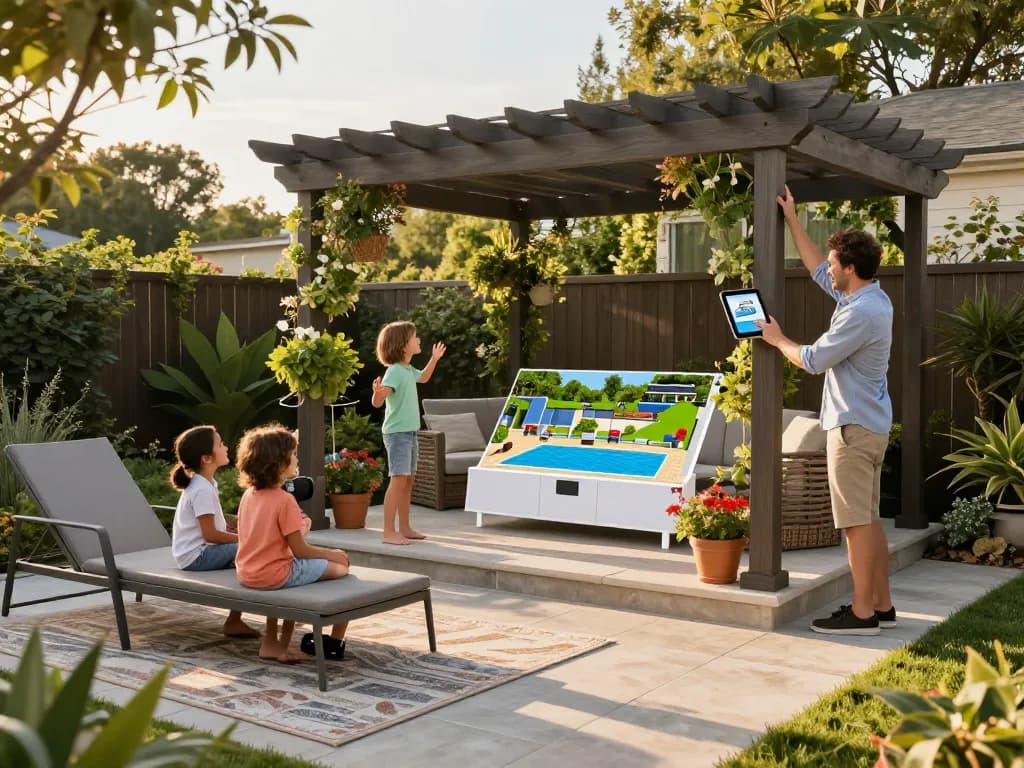 Enhance your garden with the 3D Pergola Configurator, visualizing customizable patio designs.