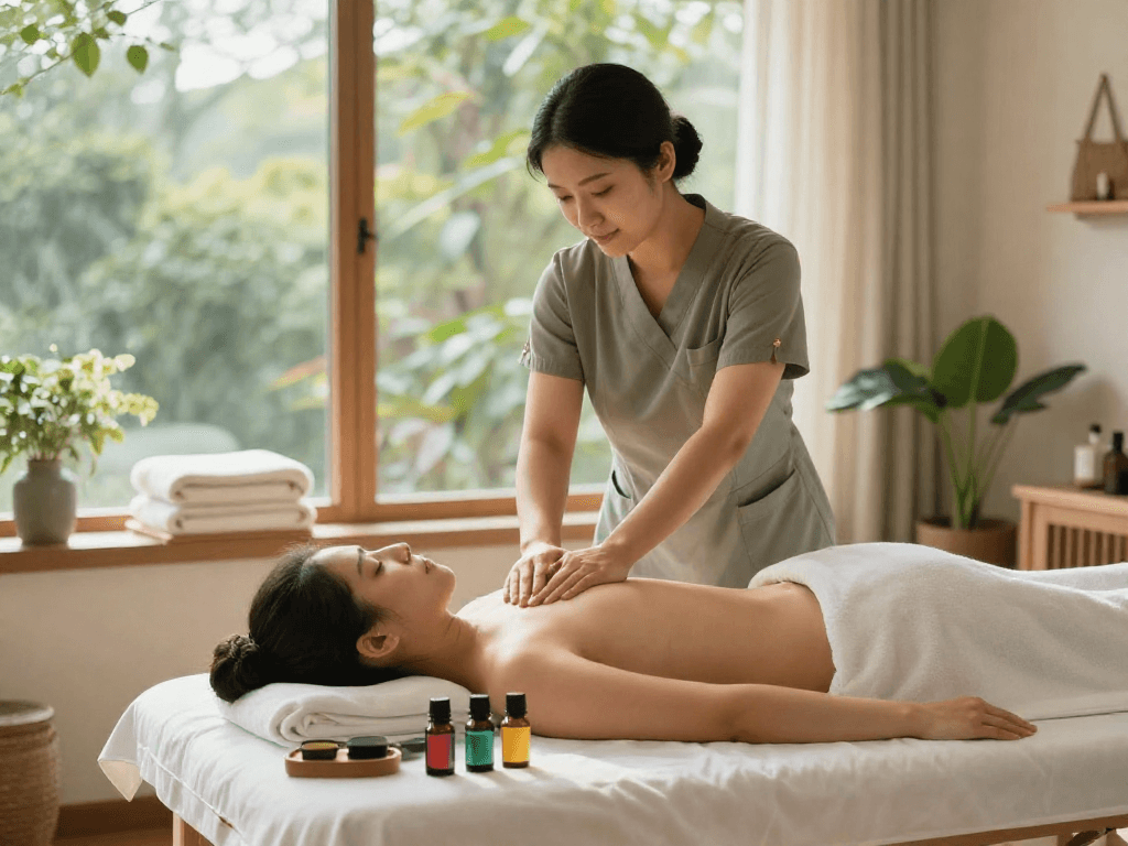 파주출장안마 providing a relaxing at-home massage experience with professional care and soothing ambiance.