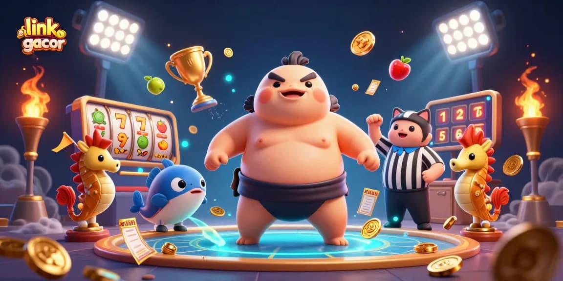 Spin the reels with exciting slot action featuring link slot gacor elements in a lively underwater scene.