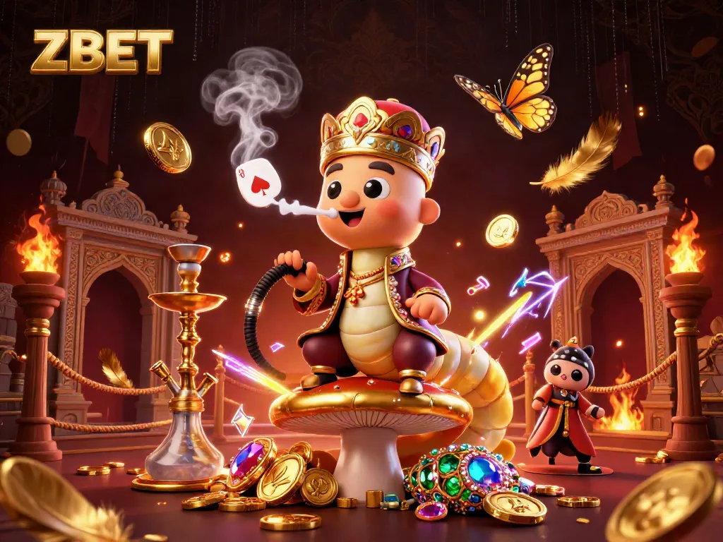 ZBET captivates with a vibrant 3D casino scene showcasing poker symbols and golden coins.
