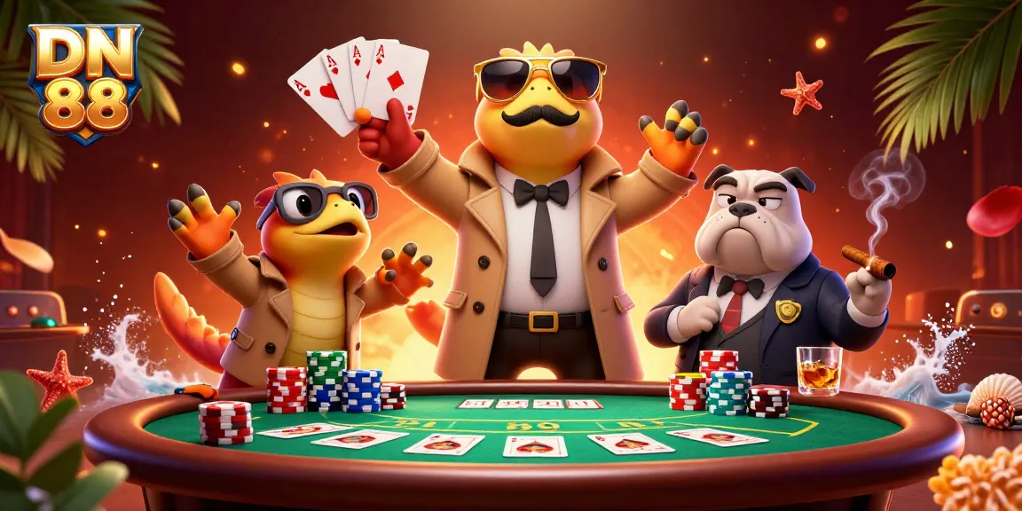 Experience exciting gaming at DN 88 as raptors cleverly disguise themselves to enter a VIP casino.