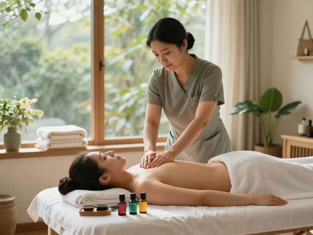 파주출장안마 providing a relaxing at-home massage experience with professional care and soothing ambiance.