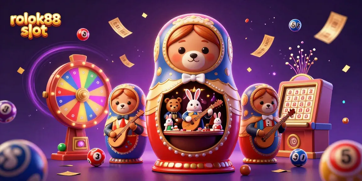 Engage with the exciting world of rokok88 slot featuring animated characters in a vibrant casino scene.