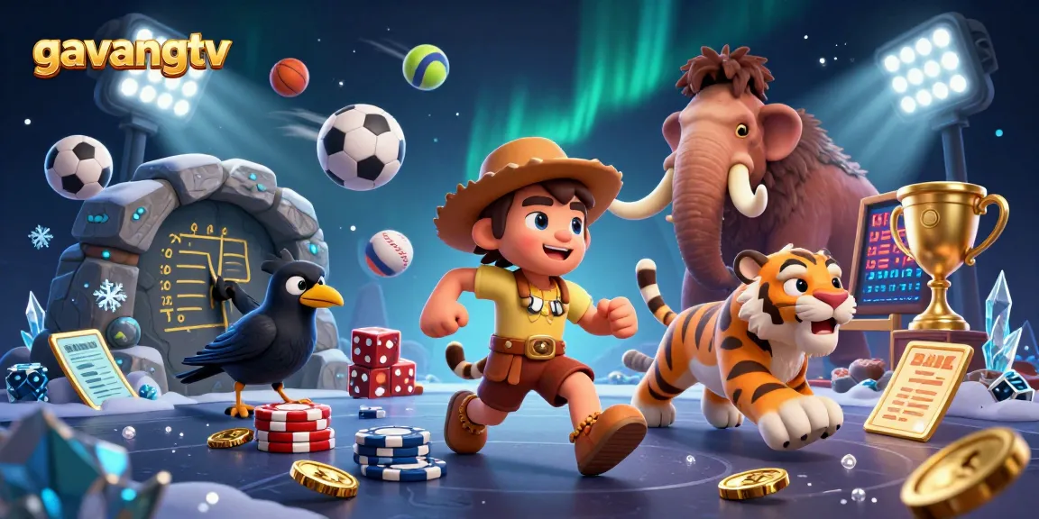 Experience the excitement of sports betting with gavangtv's dynamic prehistoric casino scene.