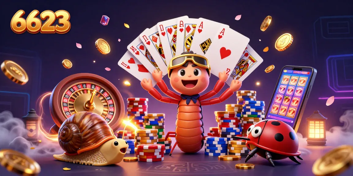 Exciting scene at 6623 casino with a millipede dealer and vibrant game elements showcasing dynamic betting action.