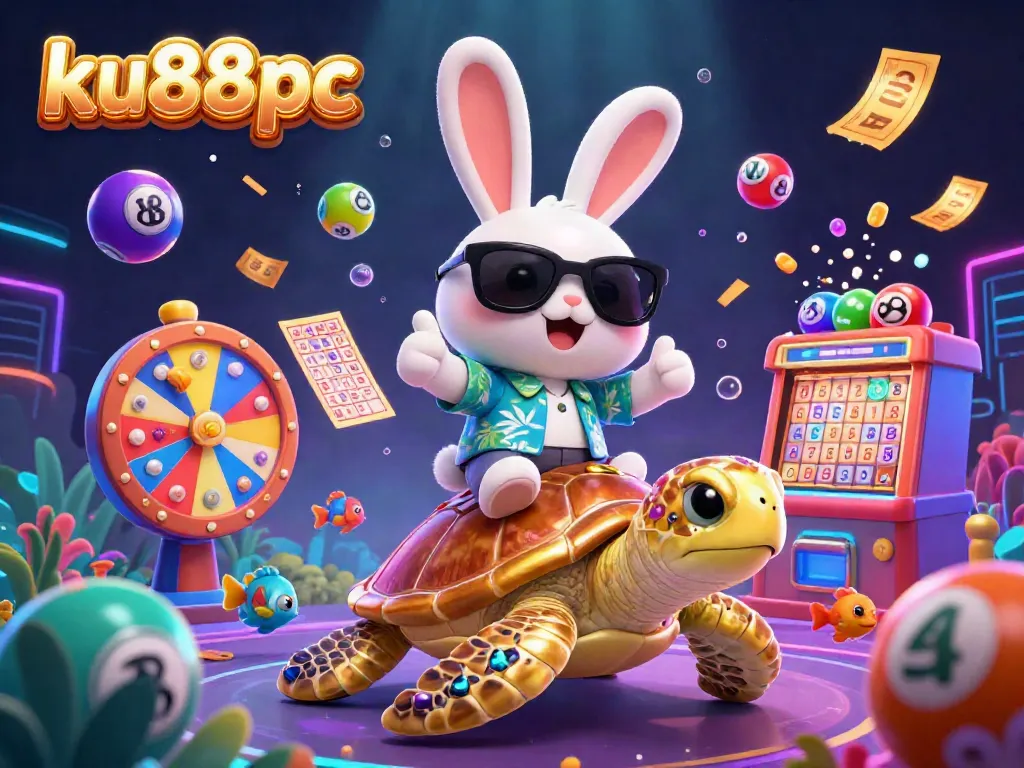 Experience thrilling gaming at ku88pc with vibrant illustrations of fun characters and dynamic casino elements.
