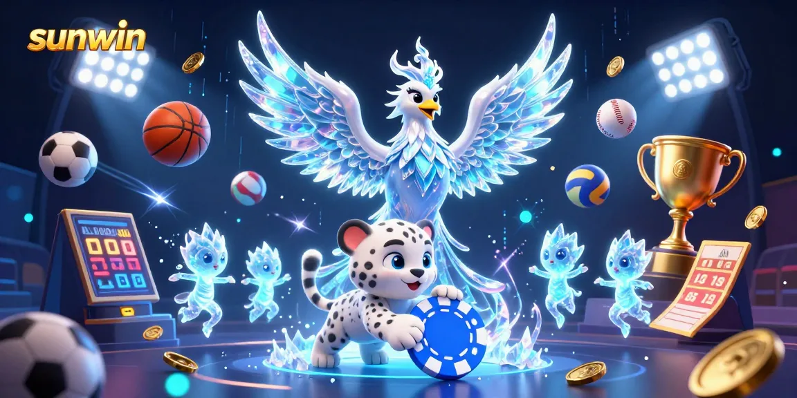 Experience the thrill of sunwin with vibrant 3D illustrations showcasing interactive gaming elements.
