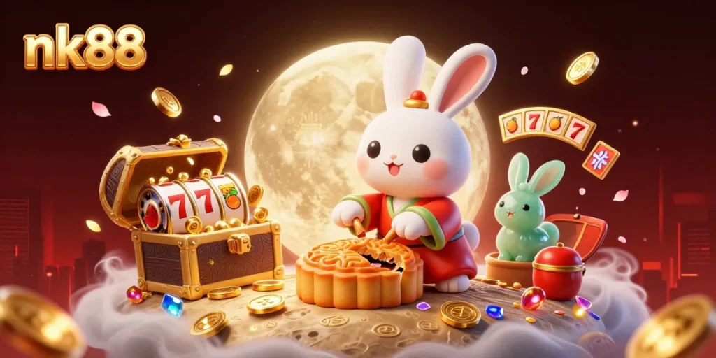 Participate in exciting gambling adventures at nk88 with a captivating 3D casino scene.