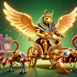 man88 engages in thrilling casino action with a golden beetle and vibrant game elements.