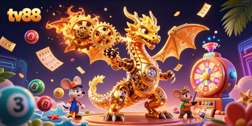 Experience the thrill of gaming at tv88, where golden dragons and dynamic lottery excitement await!