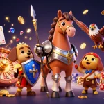 Socolive showcases online gaming excitement with vibrant characters and casino elements.