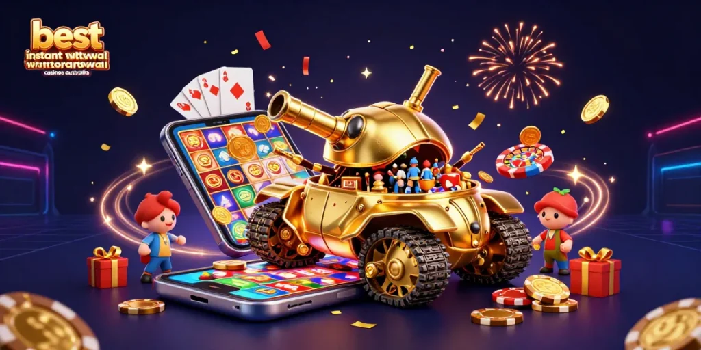 Experience thrilling action at the best instant withdrawal casinos Australia, featuring dynamic games and vibrant energy.