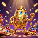 Experience the excitement of the casino no deposit bonus with vibrant 3D characters and dynamic game elements.